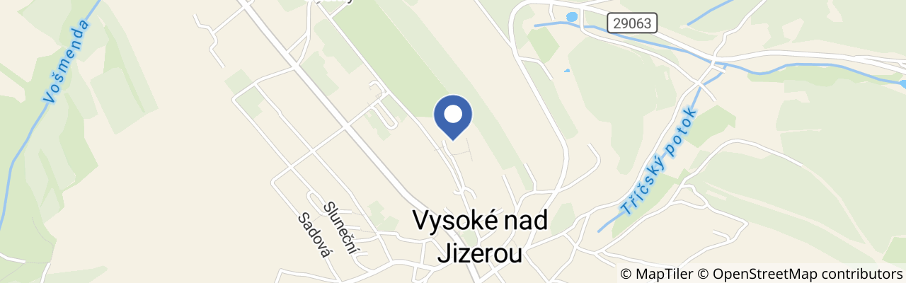 Mapa - Hotel Větrov