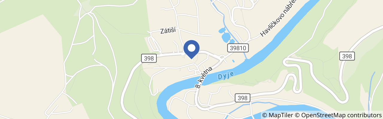 Mapa - Penzion Jelen