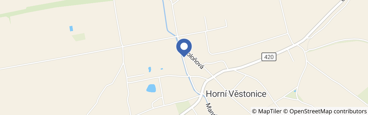 Mapa - Amenity Penzion Horní Věstonice