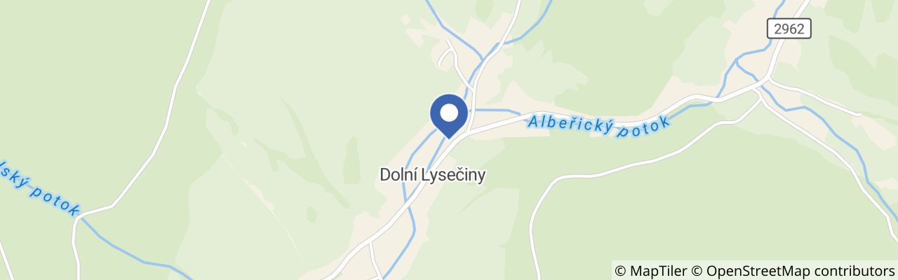 Mapa - Chalupa na horách