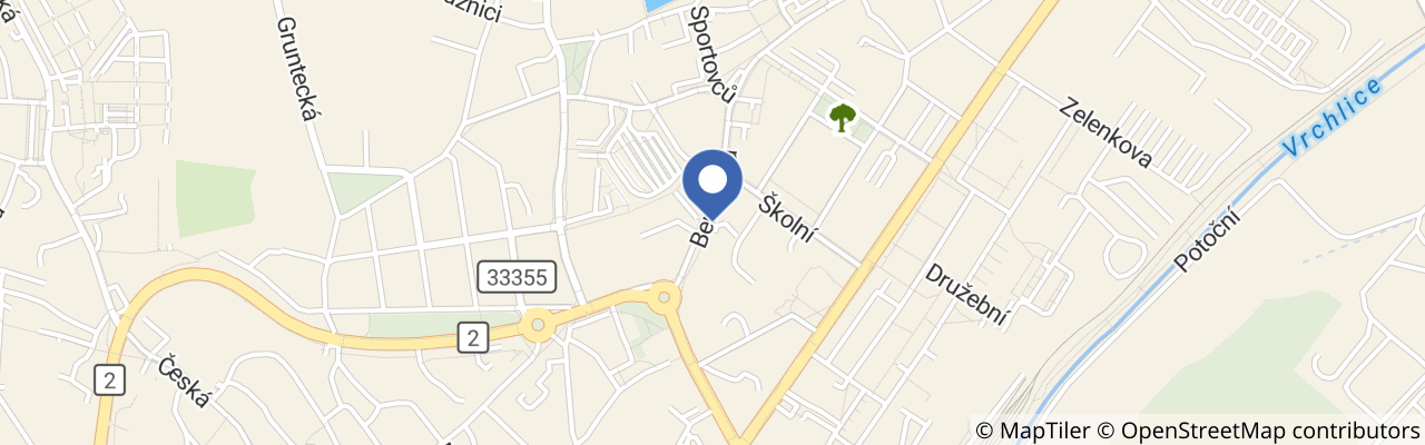 Mapa - Penzion Benešova 6