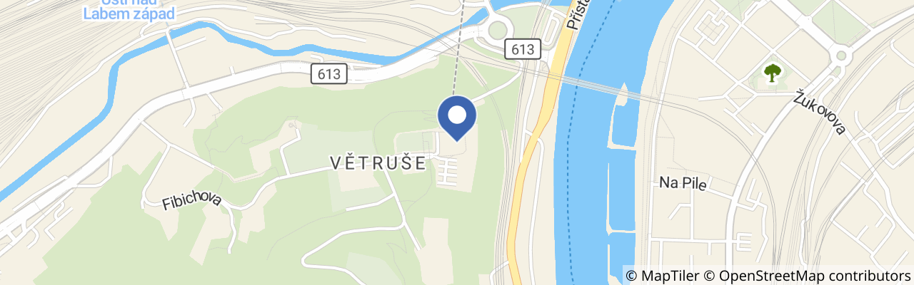 Mapa - Hotel Větruše