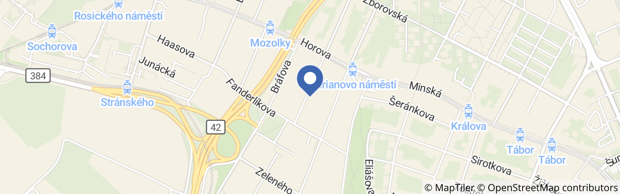 Mapa - Apartmány Čajkovskij