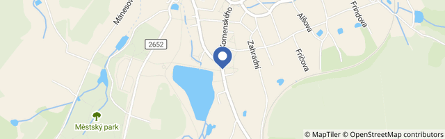 Mapa - Ubytování Goliáš