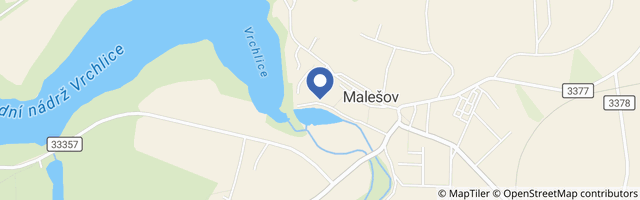 Mapa - Kemp Malešov