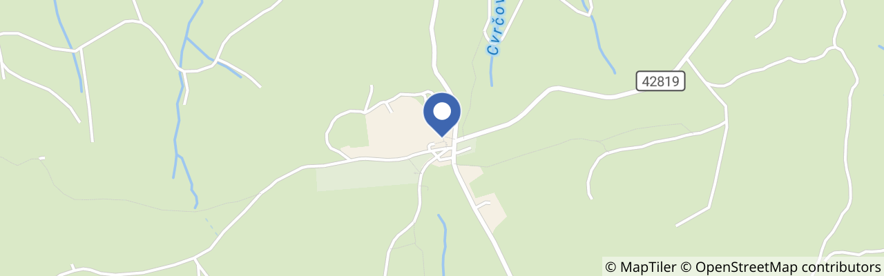 Mapa - Lesní penzion Bunč