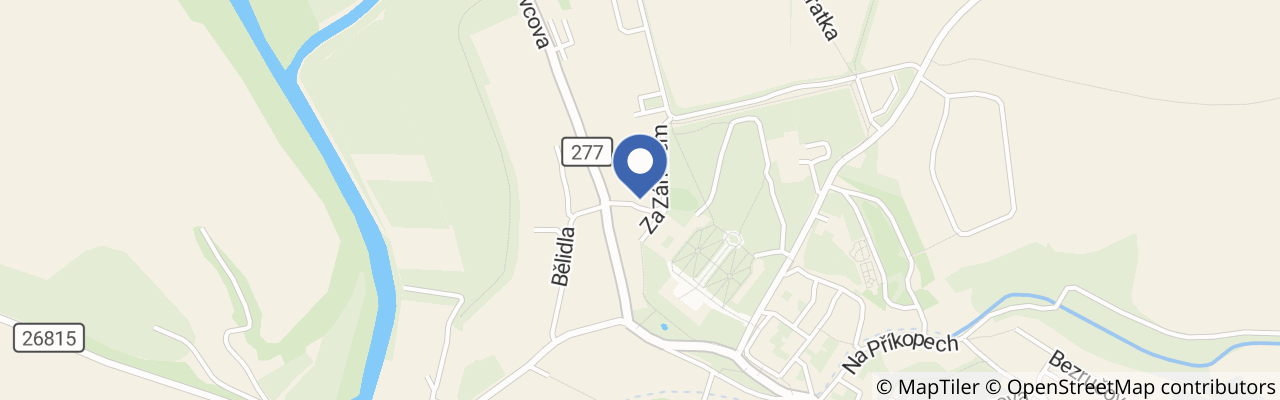 Mapa - Chalupa pod Zámkem