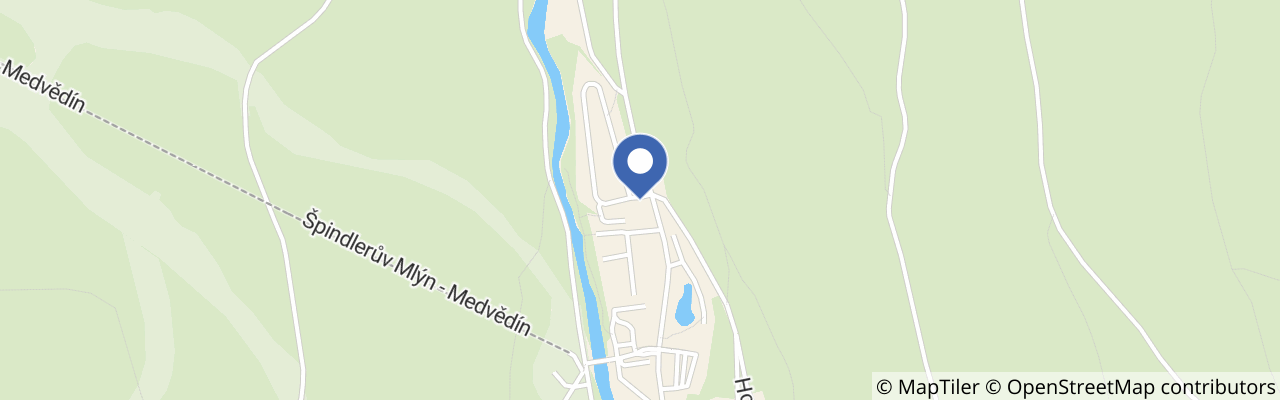 Mapa - Domky nad řekou