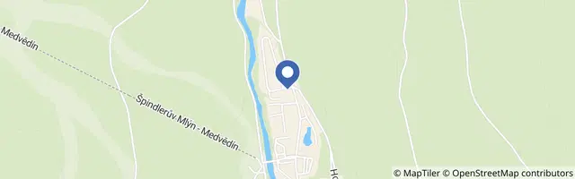 Mapa - Domky nad řekou