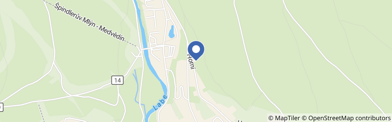 Mapa - Hotel Pod Jasany