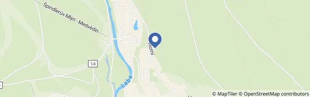 Mapa - Hotel Pod Jasany