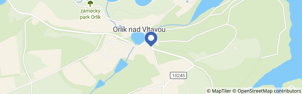 Mapa - Akvárium Orlík