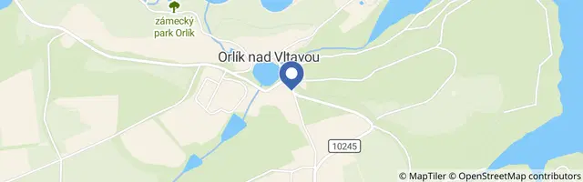 Mapa - Akvárium Orlík