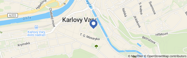 Mapa - Alžbětiny lázně