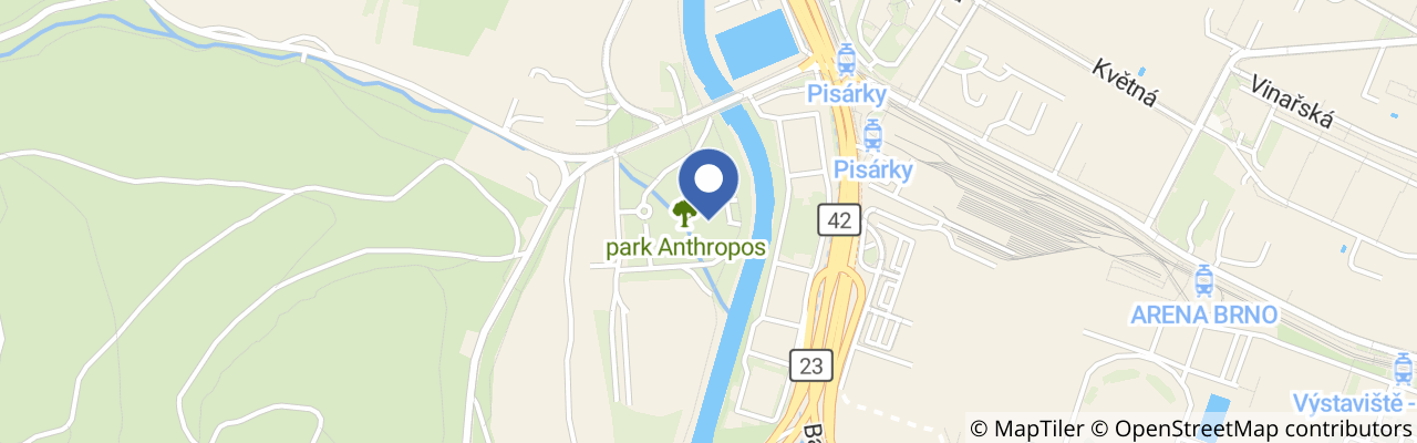 Mapa - Anthropos Brno