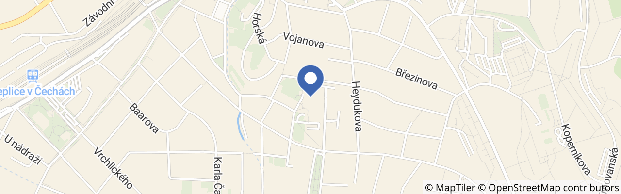 Mapa - Aquacentrum Teplice