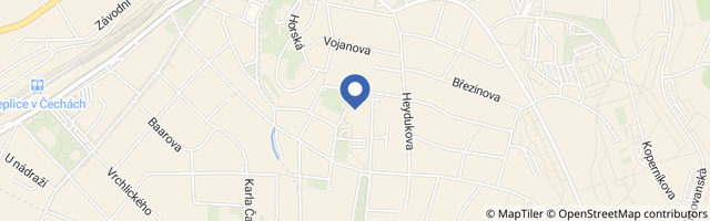 Mapa - Aquacentrum Teplice