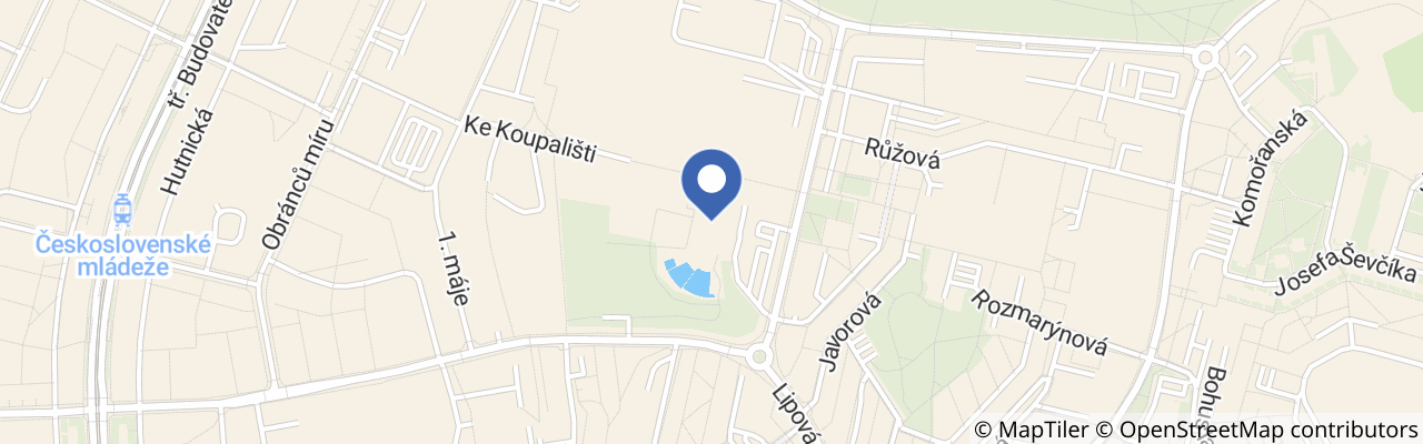 Mapa - Aquadrom Most