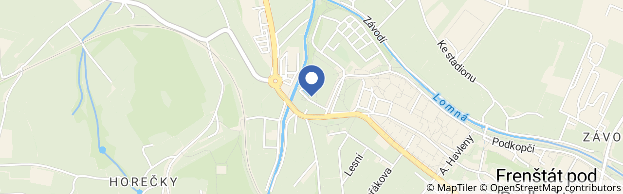 Mapa - Aquapark Frenštát