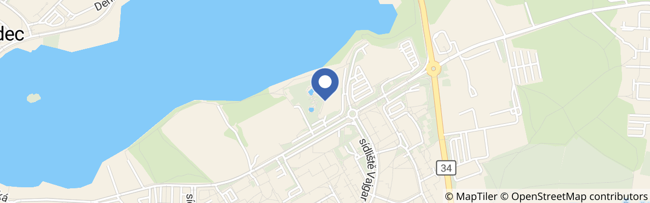 Mapa - Aquapark Jindřichův Hradec