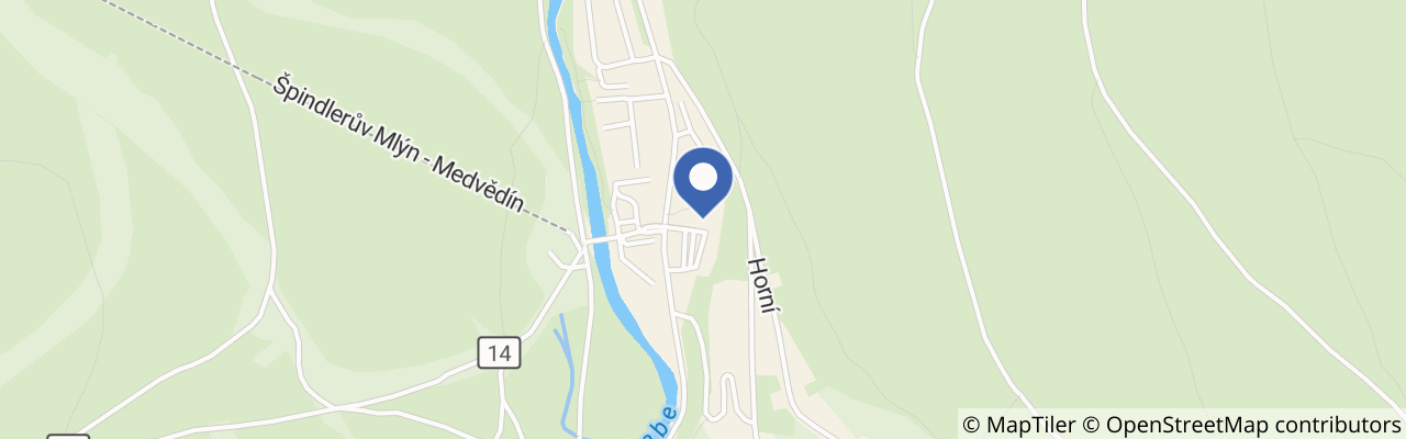 Mapa - Aquapark Špindlerův Mlýn