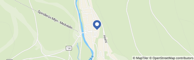 Mapa - Aquapark Špindlerův Mlýn