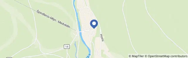 Mapa - Aquapark Špindlerův Mlýn