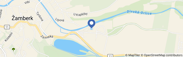 Mapa - Aquapark Žamberk