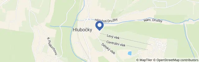 Mapa - Skiareál Hlubočky