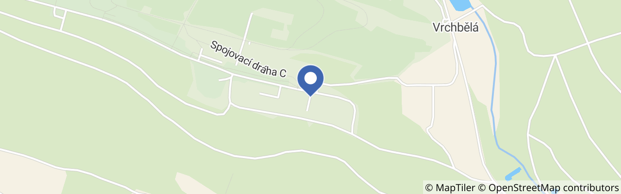 Mapa - Dětské hřiště v Areálu Vrchbělá