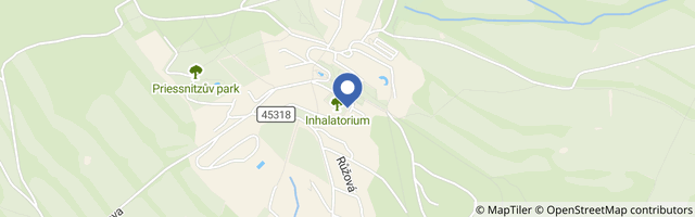 Mapa - Balneopark Vincenze Priessnitze