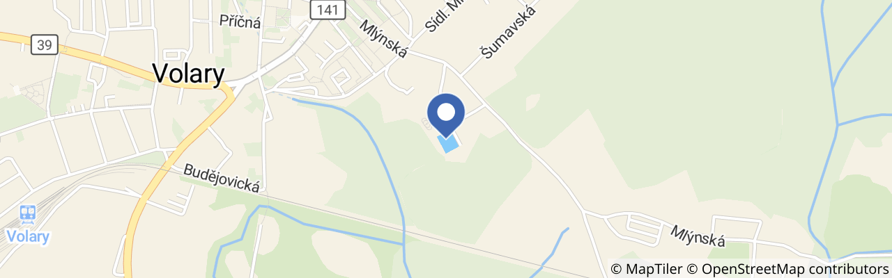Mapa - Bazén a saunový svět Volary