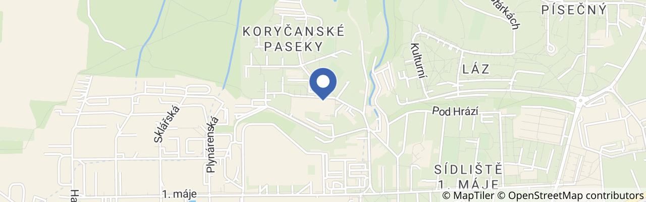 Mapa - Bazén Rožnov