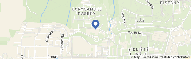 Mapa - Bazén Rožnov