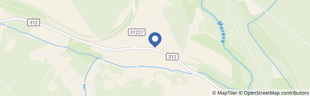 Mapa - Penzion Na Červeném Potoce