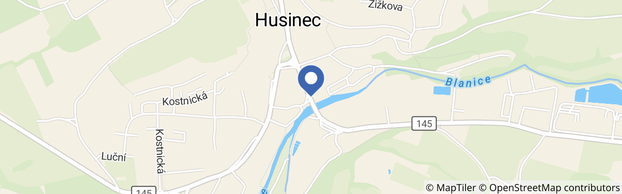 Mapa - Penzion u Blanice