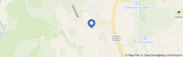 Mapa - Elektrikárium FEKT Brno