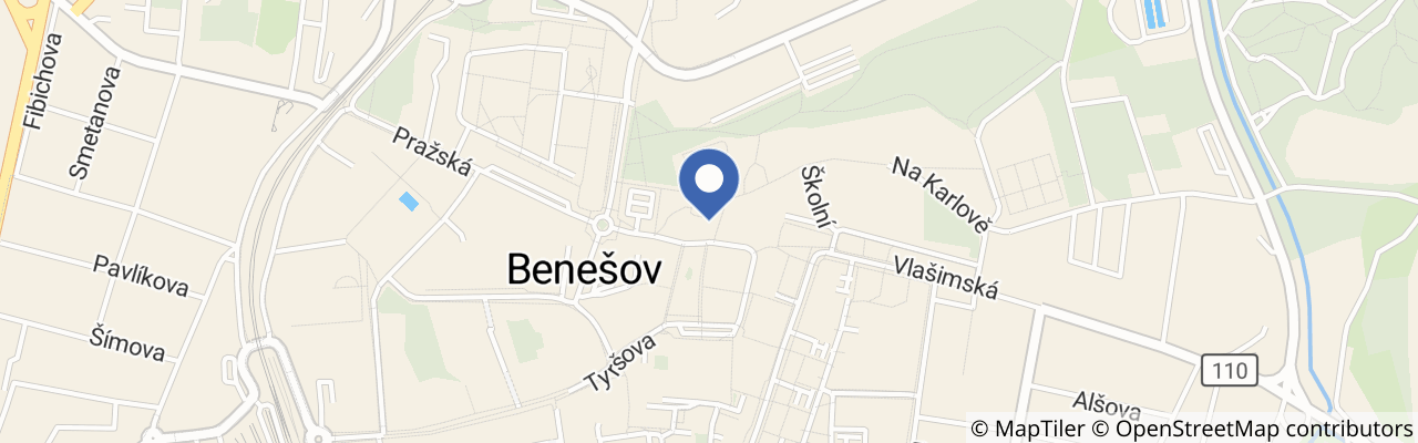 Mapa - Experimenta Benešov