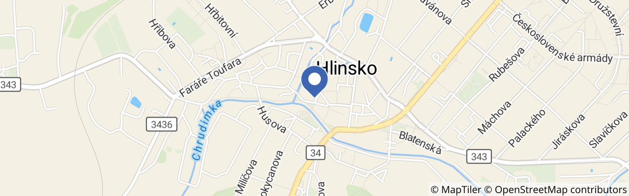 Mapa - Expozice dřevěných hraček v Hlinsku