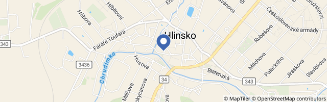 Mapa - Expozice dřevěných hraček v Hlinsku