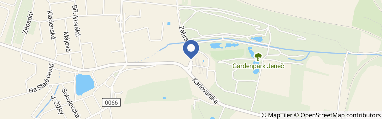 Mapa - Garden park Jeneč