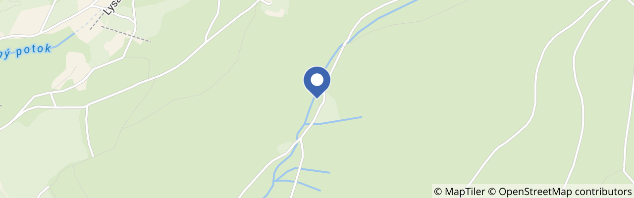 Mapa - Huťský vodopád