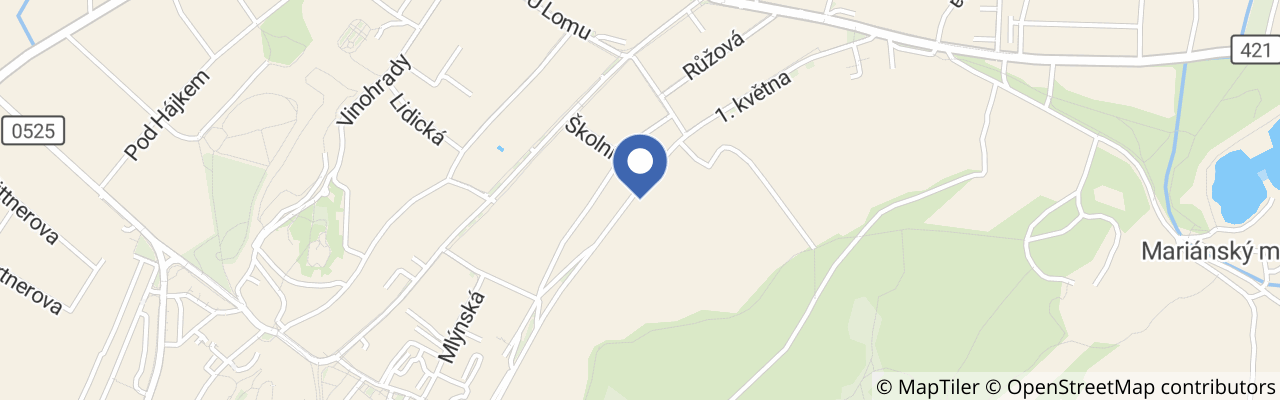 Mapa - Penzion Pod Vinicí