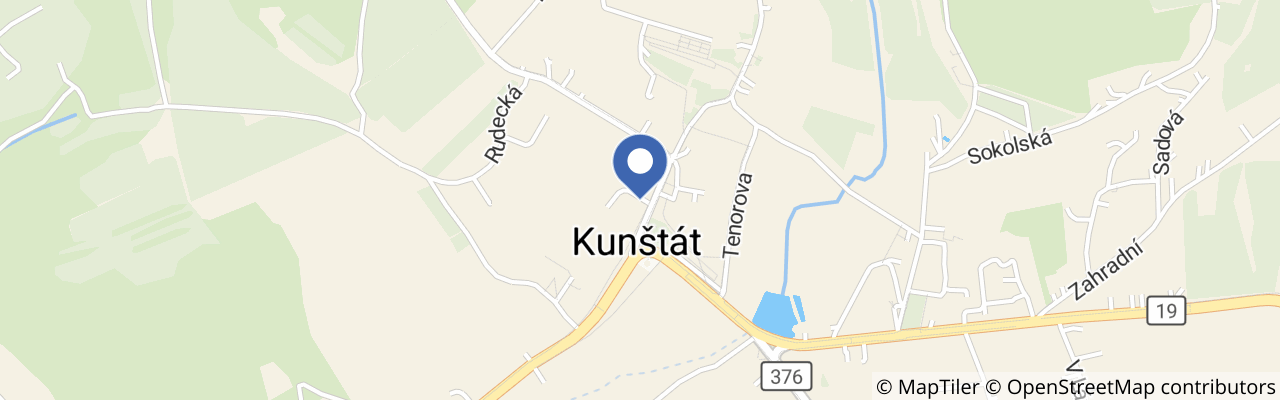 Mapa - Kunštát