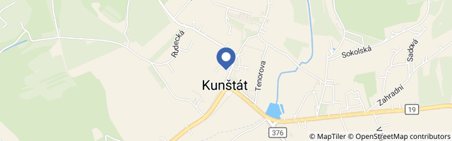 Mapa - Kunštát