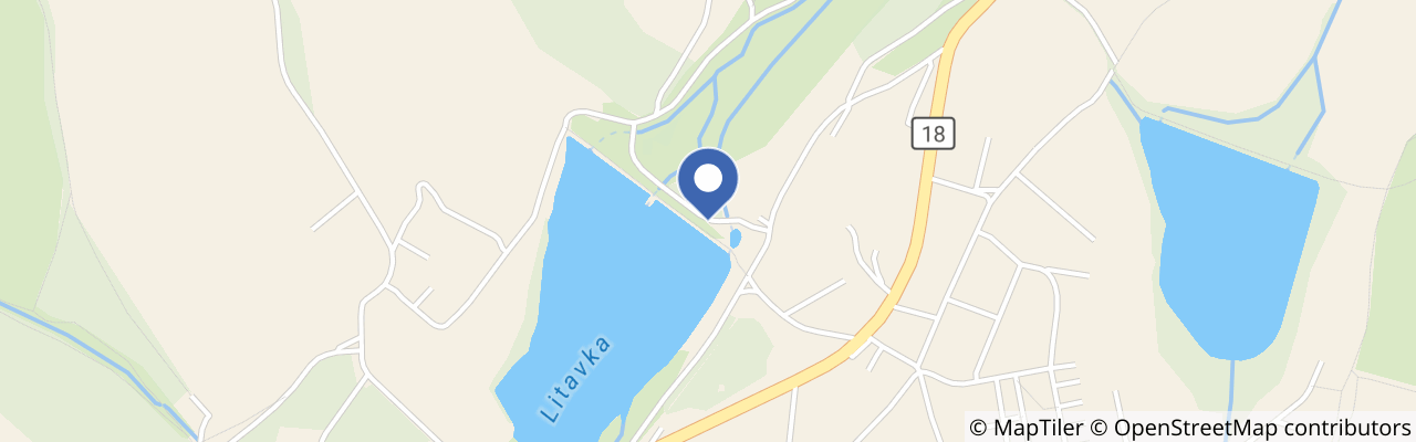 Mapa - Lesopark a naučná stezka Litavka