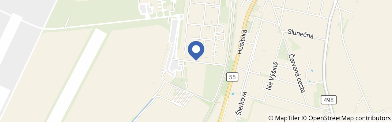 Mapa - Letecké muzeum Kunovice