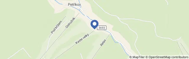 Mapa - Letní bobová dráha Petříkov