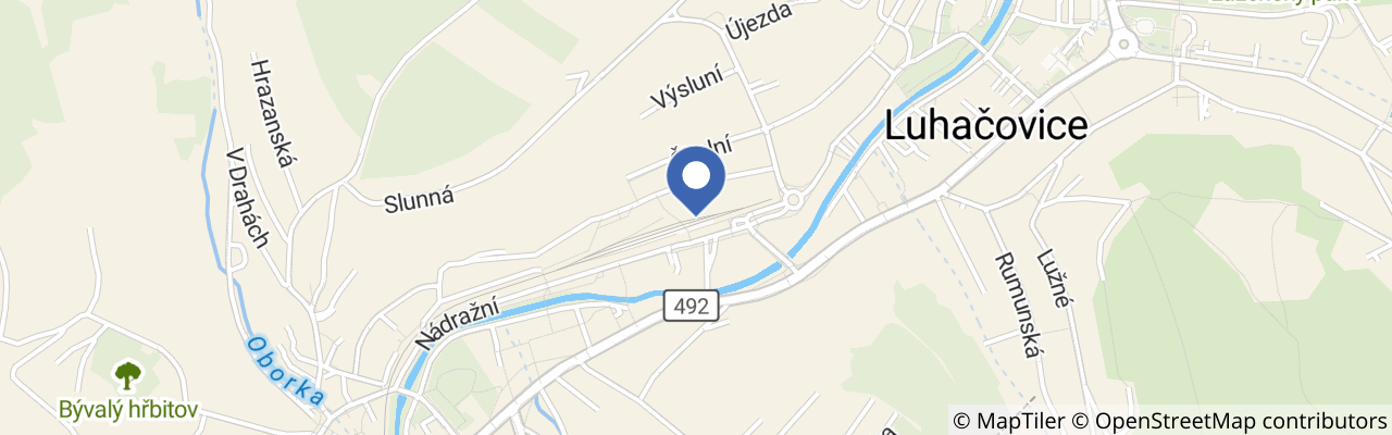 Mapa - Luhačovická křížová cesta