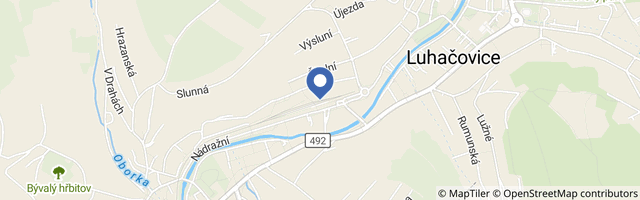 Mapa - Luhačovická křížová cesta